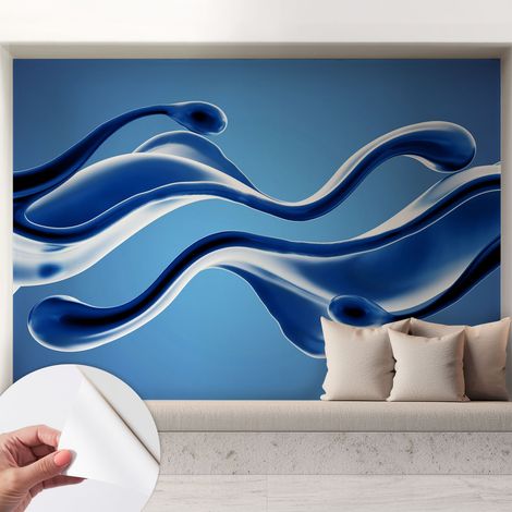 Carta da parati autoadesiva - Fotomurale adesivo - soggiorno moderno - resistente - Leggerezza astratta 208x146 cm (1/5)
