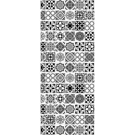 13Pcs Stickers adhésifs escalier carrelages Sticker Autocollant contremarche Carreaux de Ciment – Stickers contremarche carrelages(18x100cm) (1/5)
