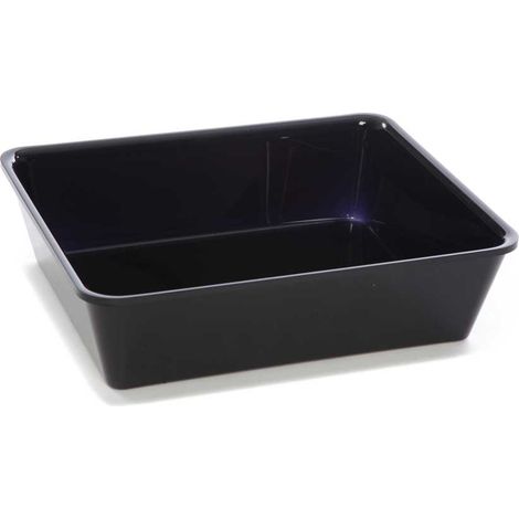Plateau en Plexiglas gastronorme GN 1/2 325x265x80mm Noir - Matériel CHR Pro