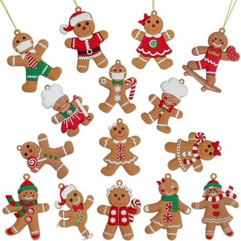 Festive Fix White and Gold Christmas Decorations Angel Tree Figurines 15 Ornaments (1/5)