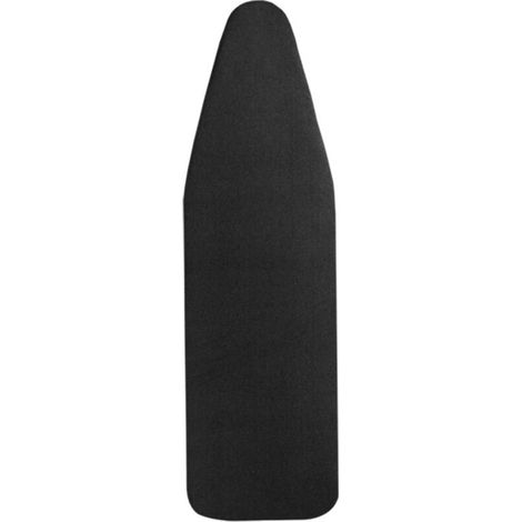 Housse Tables à Repasser 148x55cm, Très Grande Housse de Planche à Repasser avec Dessus 100% Coton et Rembourrage épais, Facile à Mettre en Place et Résistante aux Brûlures (noir)