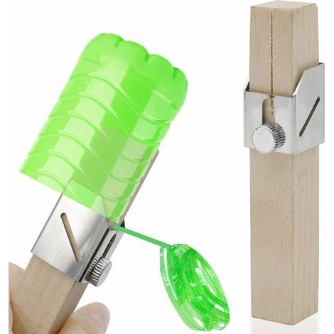Outils de corde de coupe-bouteille en plastique Portable DIY Cutter Kit Outil de coupe environnemental extérieur pour la décoration de jardin à la maison DIY (bois) (1/5)