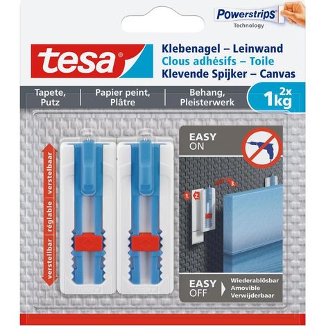 Soporte adhesivo para cuadro Sistema de montaje adhesivo TESA blanco