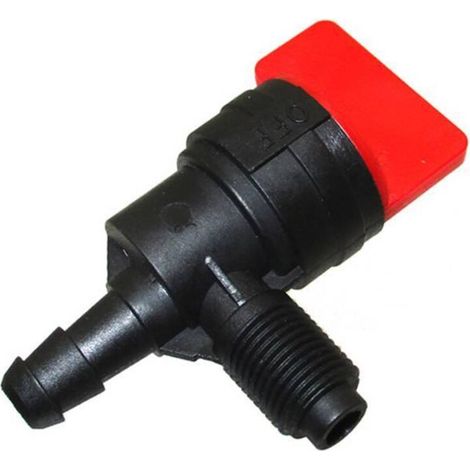 Vanne d'arrêt de carburant de rechange 399517 , 396224 ou 698182 pour tracteur de jardin Briggs & Stratton , conduite de carburant de 1/4 po de diamètre intérieur , sans filtre (1/5)