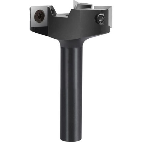[MAI UTILIZZATO]  Fresa per spianatura con gambo da 12 mm e diametro di taglio di 60 mm con 3 inserti, fresa per fresatura del legno, fresa per pialla, fresa per spianatura