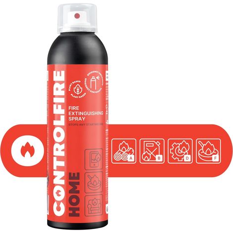 Control Fire Spray extincteur 200ml, Noir (1/5)