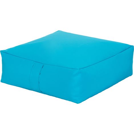 Ready Steady Bed - Cuscino spesso per pavimento, cuscini da giardino in lastre 60x60x20 cm, cuscino resistente all'acqua per interni ed esterni con imbottitura in fagioli - Turchese (1/5)