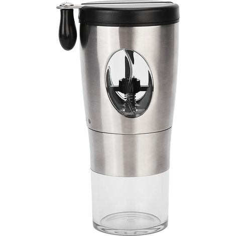Moulin à café manuel en acier inoxydable et ABS, pour expresso, cafetière à piston et café filtre, pour une utilisation à la maison et en voyage.-AquaForge (1/5)