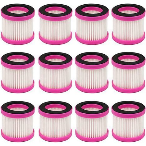 Lot de 12 Filtre Hepa de rechange pour aspirateur D-601/602/603/605/606/607/608 (1/5)