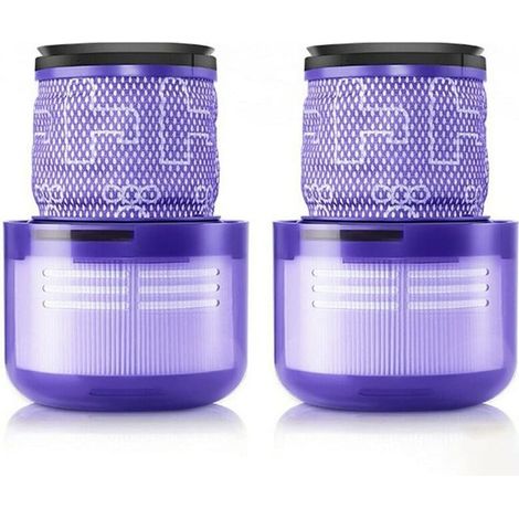 Post-filtre compatible avec l'aspirateur balai sans fil Dyson V11 SV14 Animal Absolute Torque Drive, 2 filtres HEPA de remplacement (1/4)