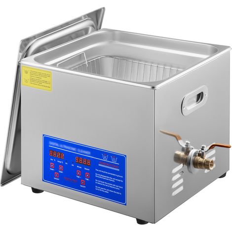Nettoyeur à Ultrasons 15L Bac à Ultrasons Professionnel Appareil Nettoyeur Ultrasonique Domestique Affichage Digital (15L) (1/5)