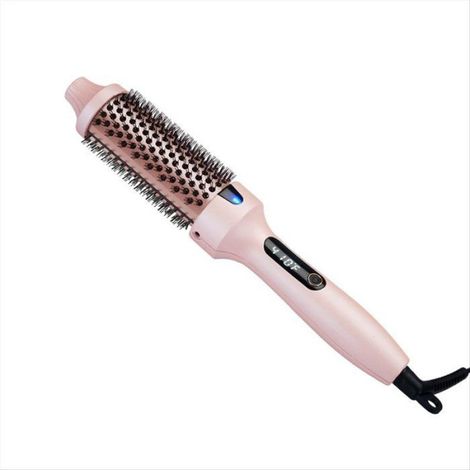1 Brosse Chauffante Ronde,Ions Négatifs,10 Réglages Température,Céramique PTC,Séchage Bouclage Lissage (1/5)