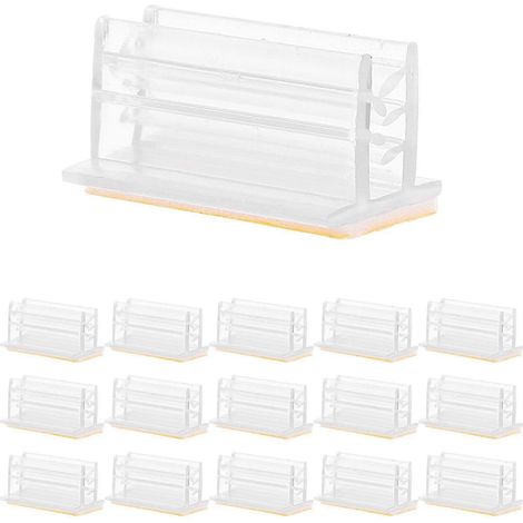 50 porte-affiches autocollants, mini-porte-panneaux de protection contre les éternuements, pour cartes, reçus et photos - 2,50 x 1,30 x 1,20 cm - Voir image (1/2)