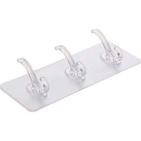 Percha de plástico con 3 ganchos (1/5)