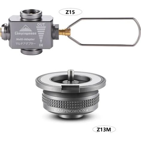 Adaptateur de recharge pour réchaud à gaz de camping en alliage d'aluminium, adaptateur de brûleur pour réchaud à gaz butane, fournitures de camping, réchauds de cuisine portables (1/5)
