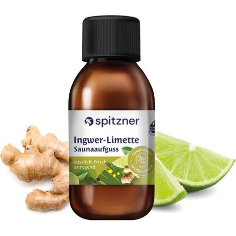 Spitzner Saunaaufguss Ingwer-Limette 125 ml Wellness Sauna Aufguss Wellnessaufguss