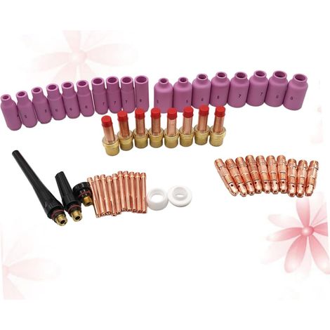 Kit de 51 lentilles gaz pour soudage TIG et kit de torche de soudage TIG (1/5)