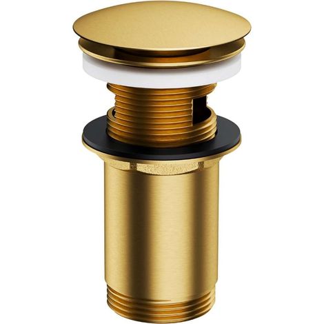OMNIRES Accesorios - Salida de lavabo, ClickClack, oro cepillado A706GLB (1/2)