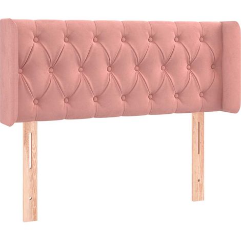 Maison Exclusive - Cabecero de terciopelo rosa 103x16x78/88 cm (1/5)