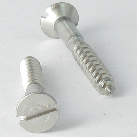 Vis bois Tête fraisée TF Fendue 5X70 Inox A4-10 pièces (1/4)