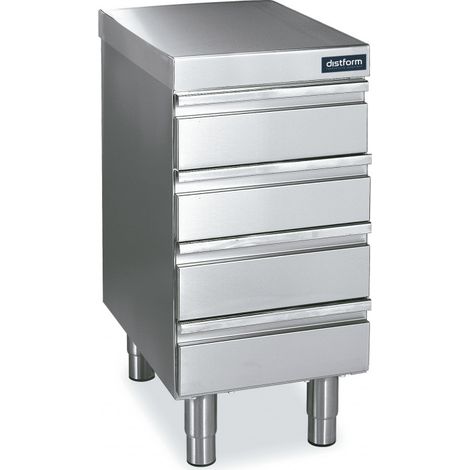 Meuble Neutre Inox 3 Tiroirs - Gamme 700 - Distform