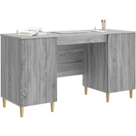 Maison Exclusive - Schreibtisch Graues Sonoma 142,5 x 50 x 75 cm