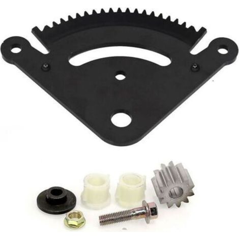 1 Kit engrenage, pignon secteur direction, métal antirouille, pour tondeuse John Deere série G (1/5)