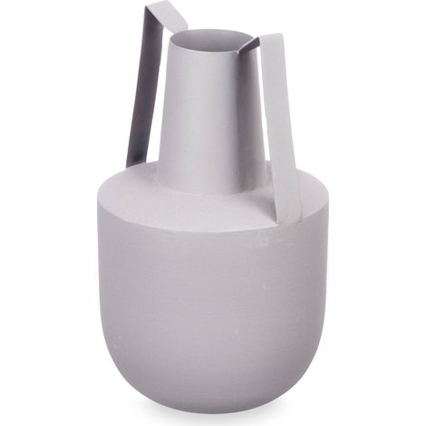 Vase aus Metall, pastellfarben, mit Griffen, 21 cm