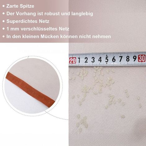 Magnetisches Moskitonetz für Tür, Fliegengitter, einfache Montage, Fliegengitter mit Mückenschutz, 100 x 210 cm (1/4)