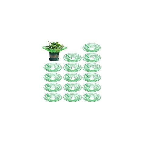 (Vert)15 Pièces Support Fraisier, Plastique Amovible Supports pour Fraises Diamètre 30.6 cm Support de Culture de Fraises pour Fraise, Légume, Fleur, Plante