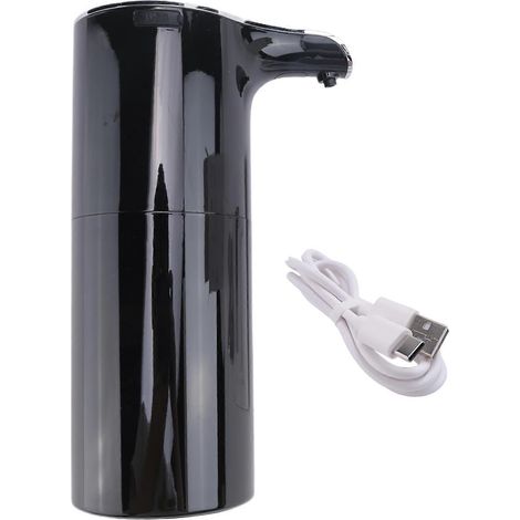 Distributeur de savon mousse automatique - Distributeur de savon sans contact, rechargeable par USB, distributeur de savon électrique 450 ml, noir (1/5)