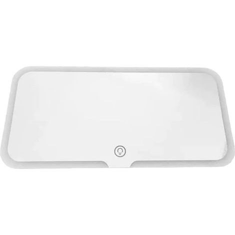 Miroir de courtoisie de voiture à LED avec pare-soleil, chargement USB, miroir de courtoisie de voyage avec 3 modes d'éclairage, rétroviseur de voiture portable. (1/5)