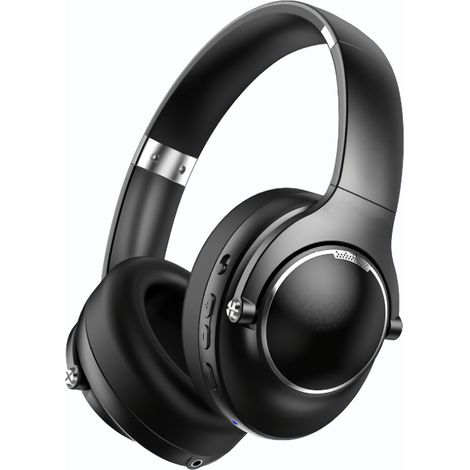 Casque antibruit Bluetooth sans fil, circum-aural, son Hi-Fi/basses profondes, charge rapide, 20 h d'autonomie, idéal pour les voyages, le travail, la TV, l'ordinateur et le téléphone portable. (1/5)