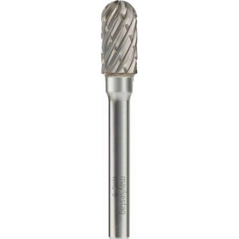 Fraise Rotative HM Tige Cylindrique Forme Boule - Aciers Spéciaux D. 10 x Lt. 65 x Lu. 20 x Q. 6 mm - Diamwood