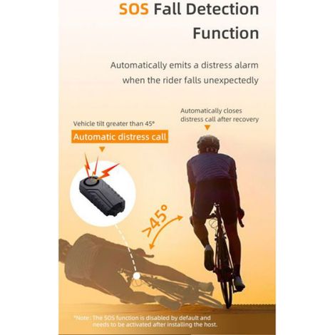 Alarme Vélo - Capteur Déplacement 3D - Étanche IP55 - 113 dB - Télécommande Incluse - Pour Vélo Scooter Moto - 1 Pièce (1/5)