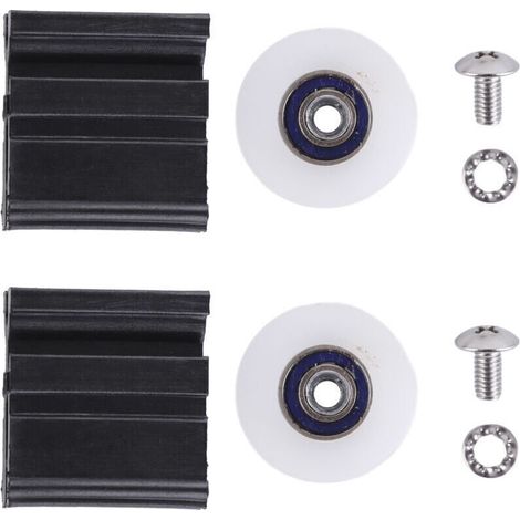 Ulisem Kit de roulettes de porte de serre haut de gamme - Roues de rechange, pièces et quincaillerie pour hall d'entrée - Accessoires de haute qualité pour portes coulissantes sans effort (1/4)