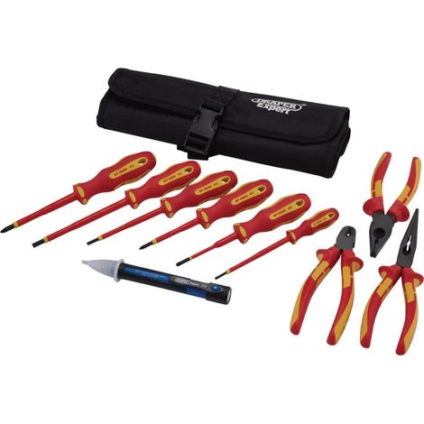 Draper XP1000 VDE Electrical Tool Kit (10 Pieces, Model 94852) (1/2)