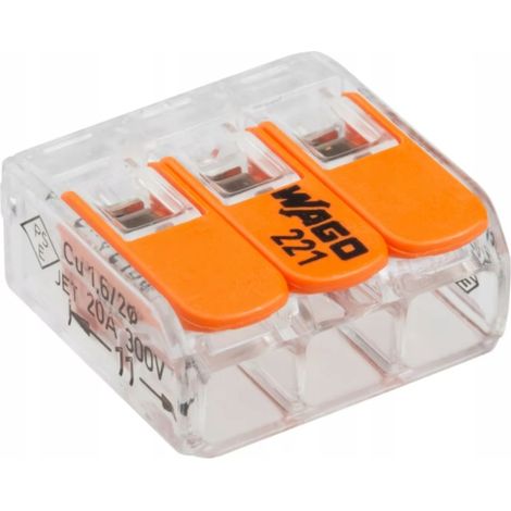 Anschlusszubehör Wago 221-413 Hebel transparent 6 Stück