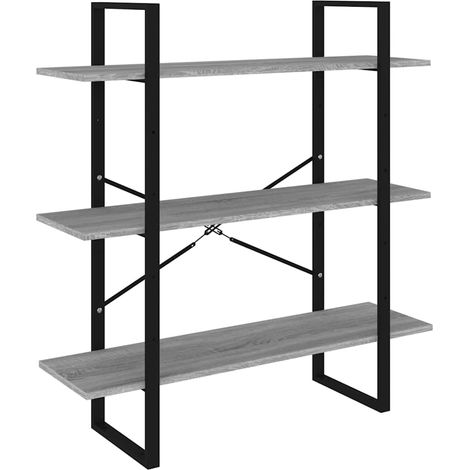 Maison Exclusive - Estantería madera contrachapada gris Sonoma 10 (1/5)