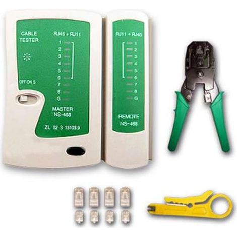 Pince et testeur de câble réseau RJ45, RJ11 et RJ12 (1/5)
