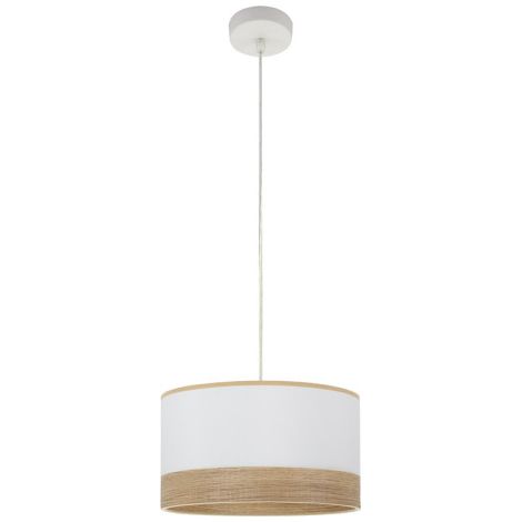 FABRILAMP Hängeleuchte Olga 1xe27 Weiß/weiß-mad.klar Regx30x30 Cm (1/2)