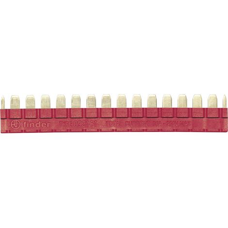 Finder 093.16.1 Kammbrücke 250 V/AC Polzahl: 16 Rot 1 St.