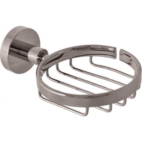 Porte-savon grille COLORADO en laiton gris métal poli 16,05x5,3 cm (1/2)