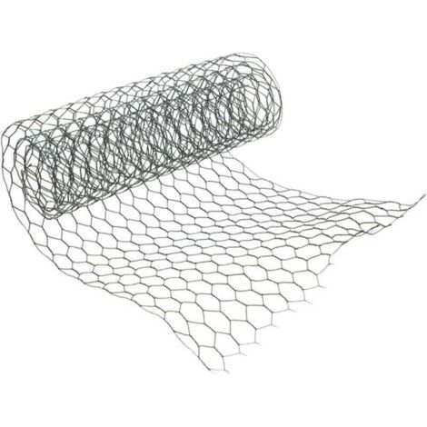 Grillage Poule galvanisé Jardin poulailler, XU, Voliere Triple Torsion Tailles au Choix Maille Fine 0.35mX10m - (1/4)