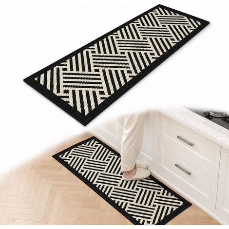 Tapis de cuisine unie en polypropylène, anti-dérapant et absorbant, 45 x 70 cm (1/5)