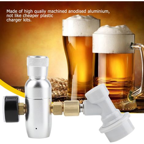 Kit de régulateur/chargeur de CO2 16 g pour fût de bière pression domestique (0-60 PSI) (1/5)