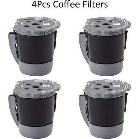 Filtres à café réutilisables pour Keurig, compatibles universels avec tasses K-Cup, technologie durable, lavables et écologiques, lot de 2, taille standard, pour machine à café Keurig. (1/4)