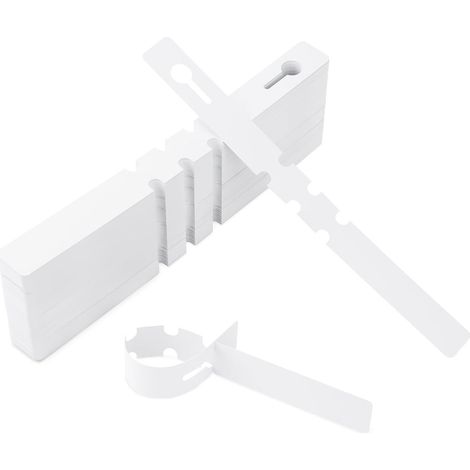 200 étiquettes pour plantes (21 x 2 cm), étiquettes pour arbres fruitiers, étiquettes réutilisables, étiquettes suspendues, plastique imperméable, blanc (yu) pour pépinières, plantes et arbres (1/5)
