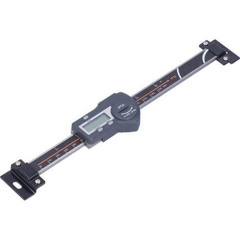 Pied à coulisse digital horizontal IP54 écran LCD scale linéaire acier inoxydable remise à zéro mémorisation données 0-150mm / 0.0-5.9in (1/5)