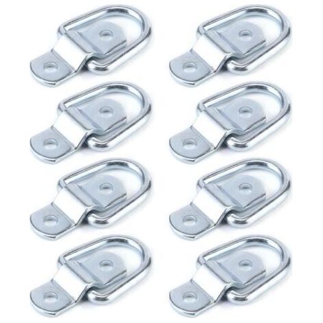 crochet d'arrimage 8Pcs Tie Down D Ring Load Anchor Forgé Anneau d'arrimage pour camions remorques bateaux (1/4)